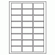 573 - Label Size 60mm x 32mm - 24 labels per sheet